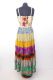 Kleid 'Gypsy' mit cremefarbenem Bustier und bunten Volants