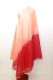Bauchtanzschleier halbrund mit Borte - apricot-rot - B-Ware