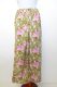 Hose aus reiner Baumwolle hellgrün floral, Sommerhose aus Baumwolle, hellgrüne Freizeithose mit Blumenmuster