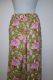 Hose aus reiner Baumwolle hellgrün floral, Sommerhose aus Baumwolle, hellgrüne Freizeithose mit Blumenmuster