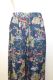 Hose aus reiner Baumwolle dunkelblau mit Tieren und Blumen, Sommerhose aus Baumwolle, dunkelblaue Freizeithose