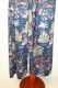 Hose aus reiner Baumwolle dunkelblau mit Tieren und Blumen, Sommerhose aus Baumwolle, dunkelblaue Freizeithose