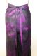 Wickelhose aus reiner Seide - magenta-violett - Größe L