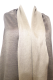 Stola aus reiner Viskose - grau-beige