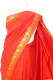 Sari Dekosilk rot mit Goldbrokat