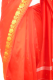 Sari Dekosilk rot mit Goldbrokat