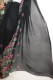 Georgette-Sari Viskose schwarz mit Blumenprint