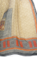 Georgette-Sari Viskose schwarz mit Blumenprint