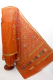 Brokatseidensari orange mit Goldborten