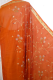 Brokatseidensari orange mit Goldborten