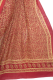 Georgetteseidensari 'Vintage' weinrot mit Blumenprint
