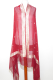 Dupatta aus rubinrotem Seidenbrokat