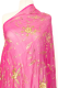 Dupatta pink mit Goldbrokat