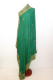 Aufwändig bestickte Dupatta aus grünem Seidenchiffon