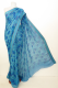 Seidensari aus feinstem Chiffon blau-hellblau