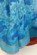 Seidensari aus feinstem Chiffon blau-hellblau