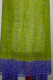 Dupatta Seidengeorgette grün-blauviolett