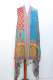 Dupatta mit ausgefallenem Design und Glitzerpailletten