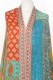 Dupatta mit ausgefallenem Design und Glitzerpailletten