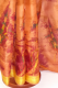 Seidensari hellbraun-orangebraun mit Goldborte