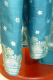 Seidensari enzianblau mit silber