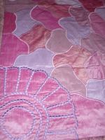 Tagesdecke Mosaik rosa