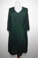 Kleid Meera Kreppseide dunkelgrün - B-Ware