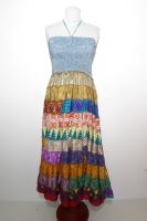 Kleid Gypsy Rayon jeansblau-bunt