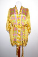 Kimonojacke Vintage maisgelb mit schönen Mustern - Free Size S/M/L