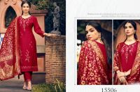 Salwar Kameez Hasmeena navy rot - 3 Größen