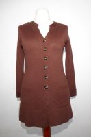 Strickjacke braun aus Wolle und Cashmere