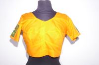 Lagerräumung - Saribluse Choli  Baumwolle hellorange