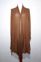 Strickjacke rehbraun aus Baumwolle und Cashmere