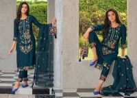 Salwar Kameez Anjala dunkelblau