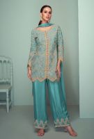 Salwar Kameez Crown Platinum XL hellblau