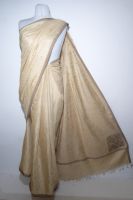 Khadi - Sari Seide-Baumwolle hellbeige