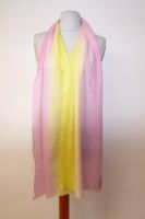 Fine Wool Wollschal gelb-rosa