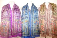 Seidenschals Paisley - 3 Farben