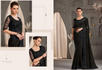 Sari Shades schwarz mit Brokatstickerei