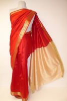 Sari Dekosilk rot mit Goldborte II