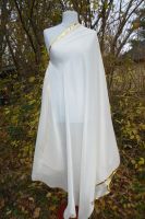 Bauchtanzschleier halbrund mit Borte -  zweifarbig - viele Farben