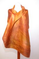 Seidenschal XL ocker-hellbraun