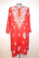 Baumwoll-Tunika Ansula XXL - rot