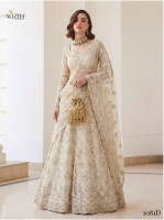 Lengha Choli Maharani Stoffset 3-teilig cremeweiß