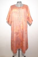 Kaftan Chandrika aus reiner Baumwolle mit Stickerei