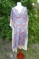 Kaftan Turiya blau-rot mit Paisleys