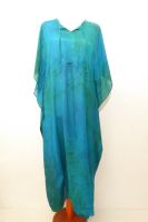 Kaftan Aloka Kreppseide smaragd-dunkelgrün XXL