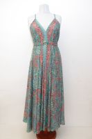 Kleid Nirmala blau-grün-koralle