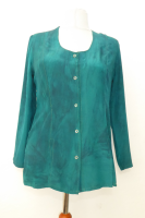 Bluse Caroline Crepeseide grün